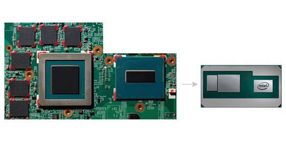 Unione senza precedenti per creare un chip laptop con CPU Intel e GPU AMD sullo stesso package dal design leggero e grafica elevata per portatili sottili.