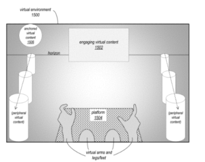 From Apple’s patent application for an “augmented virtual display.”