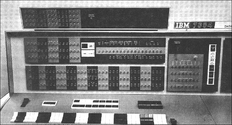 L'IBM 7094, la macchina dove venne sviluppato e installato il C.T.S.S. Credits: archeocomputing