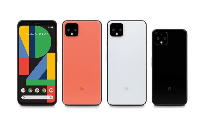 La linea Pixel 4 di Google. Credits: techccrunch.com