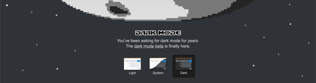 dark theme