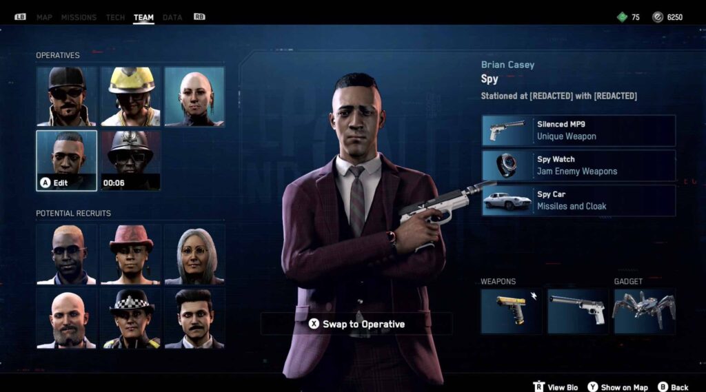 Un leak del menu di gioco di Watch Dogs: Legion. Credits: Idle Sloth on Twitter