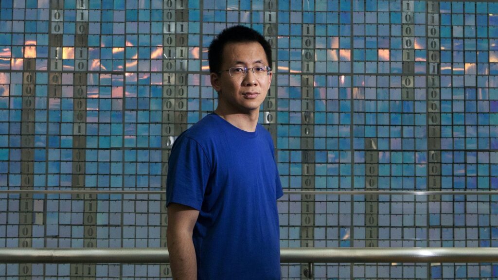 Zhang Yimin, o chefe da ByteDance de 35 anos. Créditos: Tech Fanpage