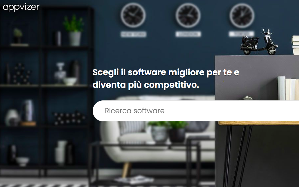 Appvizer permette di ricercare la tipologia di software in relazione ai propri bisogni e confrontare gli strumenti migliori. Credits: Appvizer