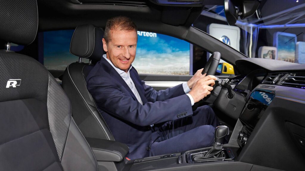 Il CEO di Volkswagen Herbert Diess. Credits: Motor1