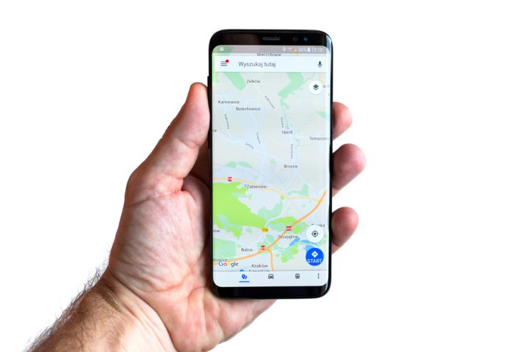 Maps su telefono smartphone