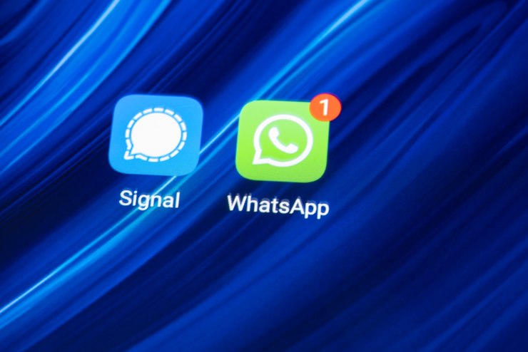 Icone di Signal e Whatsapp